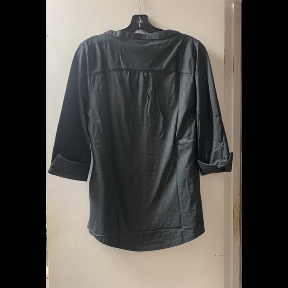 🌟Cotton Blend Melange Knit Top - Picture 5 of 6